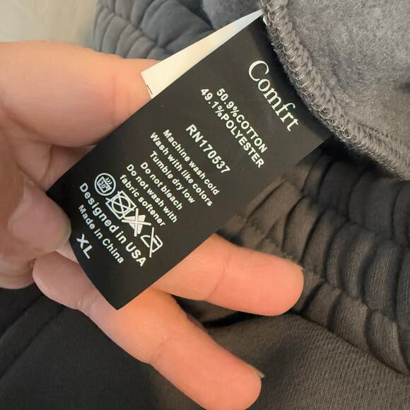 Comfrt Signature Straight Leg Sweatpants, XL Steel Grey - Picture 5 of 5